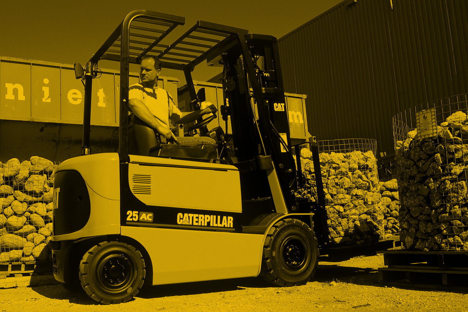 photo of forklift truck driver