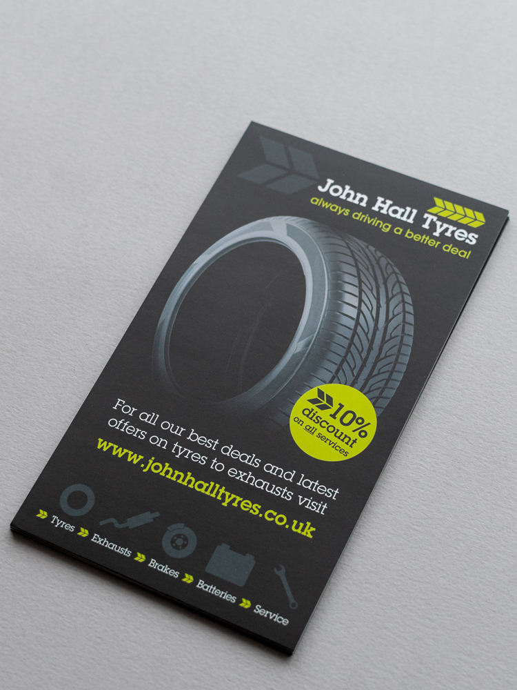 john hall tyres flyer front