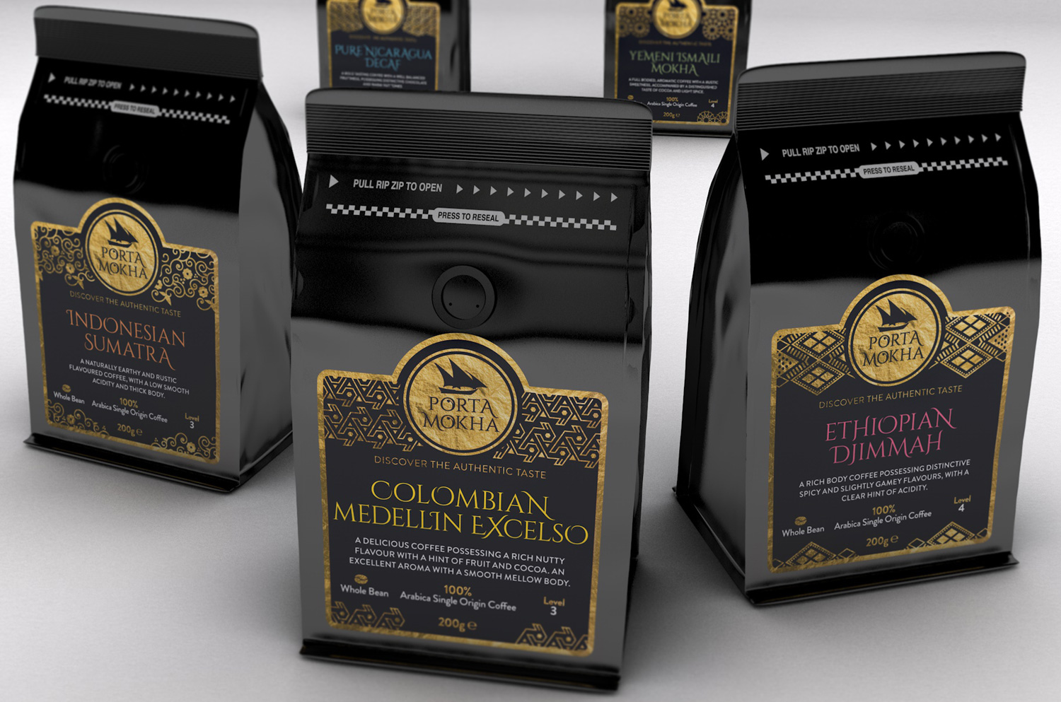 Coffee packaging range