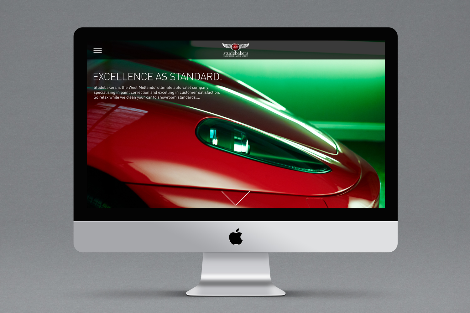 studebakers website home page on imac